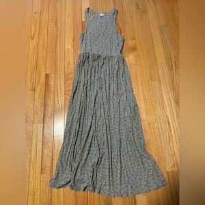DRA Sleeveless Gray Floral Pattern Maxi Dress Size XS